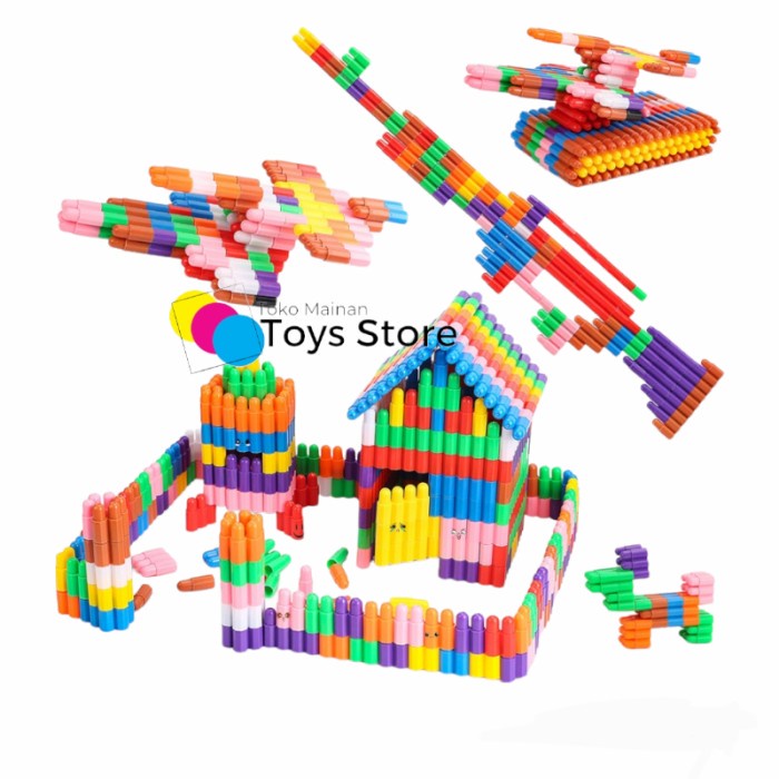 TERMURAH MAINAN BONGKAR PASANG MINISET LEGOPELURU KILOAN WARNA CAMPUR