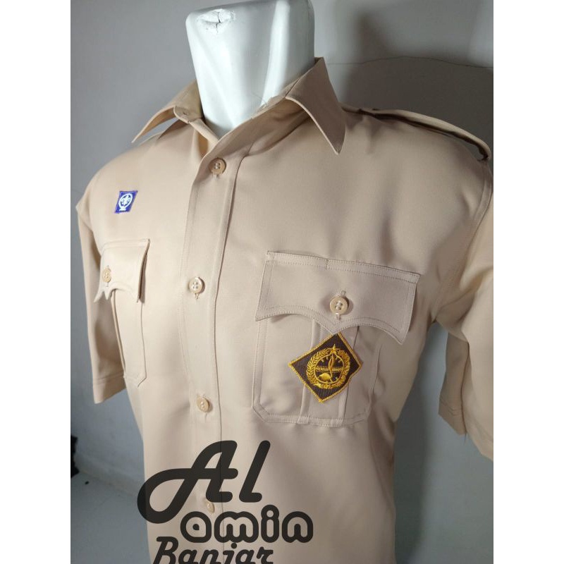PROMO / Baju pramuka Pembina putra kain safari