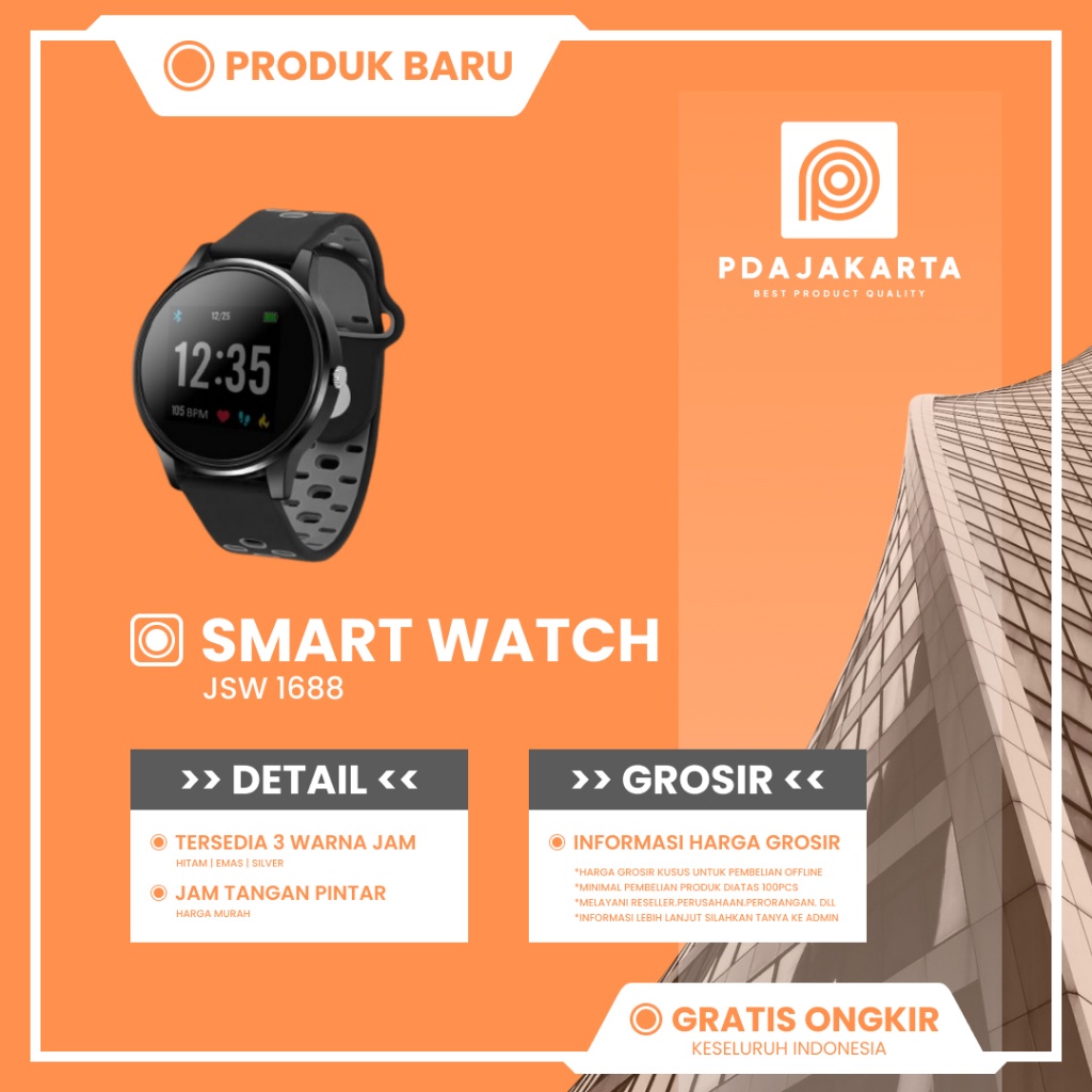 [BEST SELLER] JSW 1688 Smarttch Bluetooth Conection teroof Jam tar Termurah *