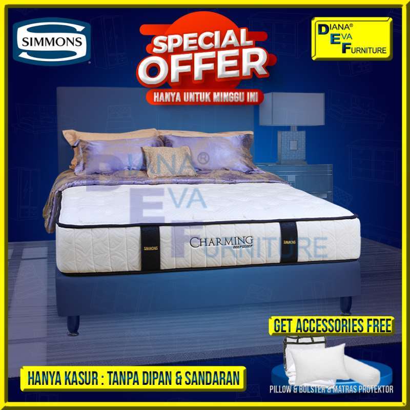 Simmons Charming Kasur Springbed [Kasur Only] *