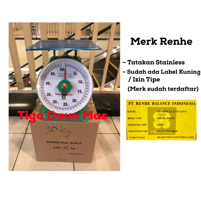 Termurah Timbangan Duduk Jarum Kualitas Vietnam Kapasitas 50 Kg