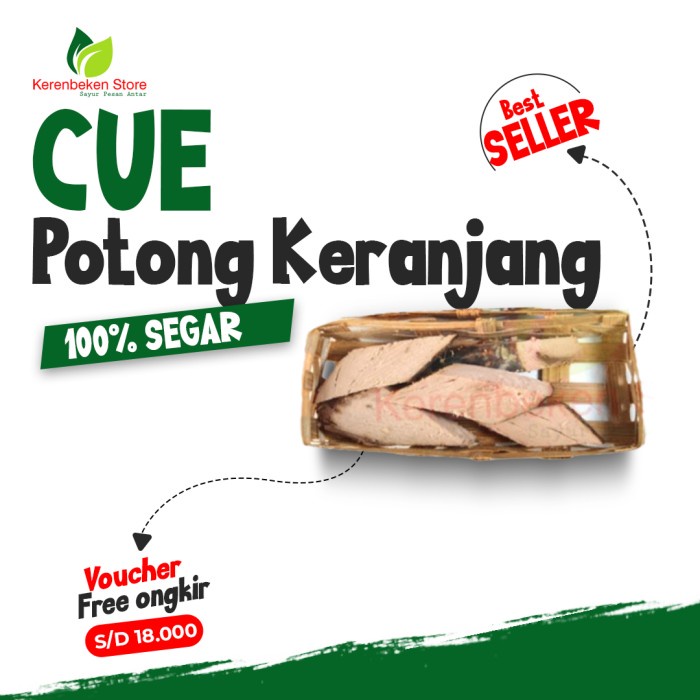 EKSLUSIF ikan cue tongkol potong per keranjang kecil