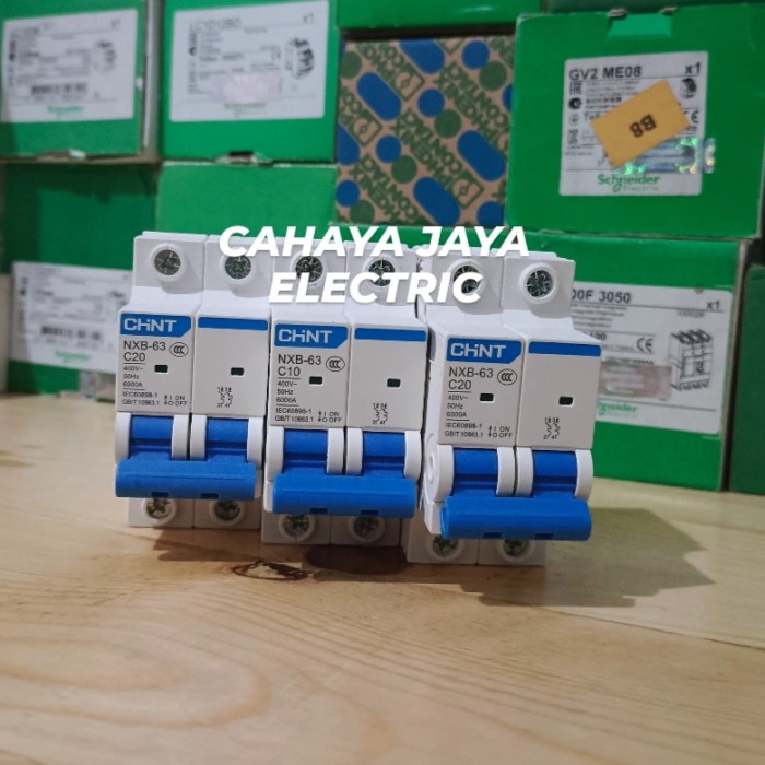 MCB CHINT 2P 10A 20A NXB-63 ORIGINAL