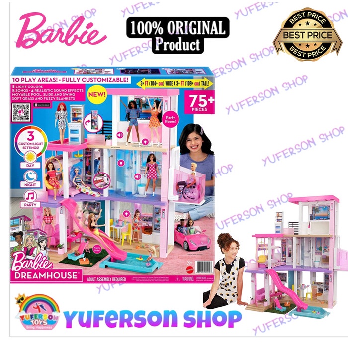 Barbie Dreamhouse Doll House Playset Barbie House with 75+ Accesssori