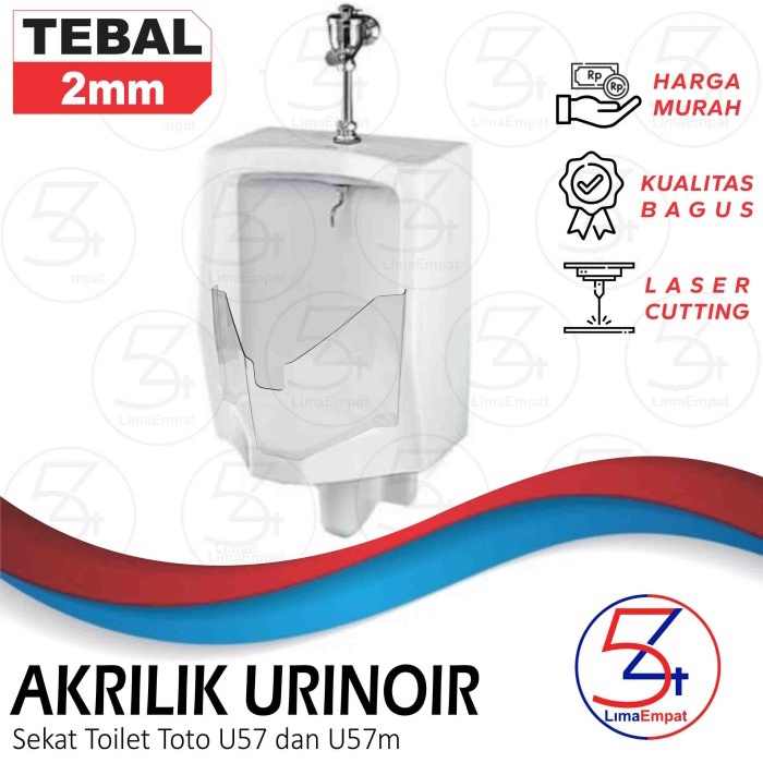 Mika Urine Sekat Toilet / Akrilik Urinoir