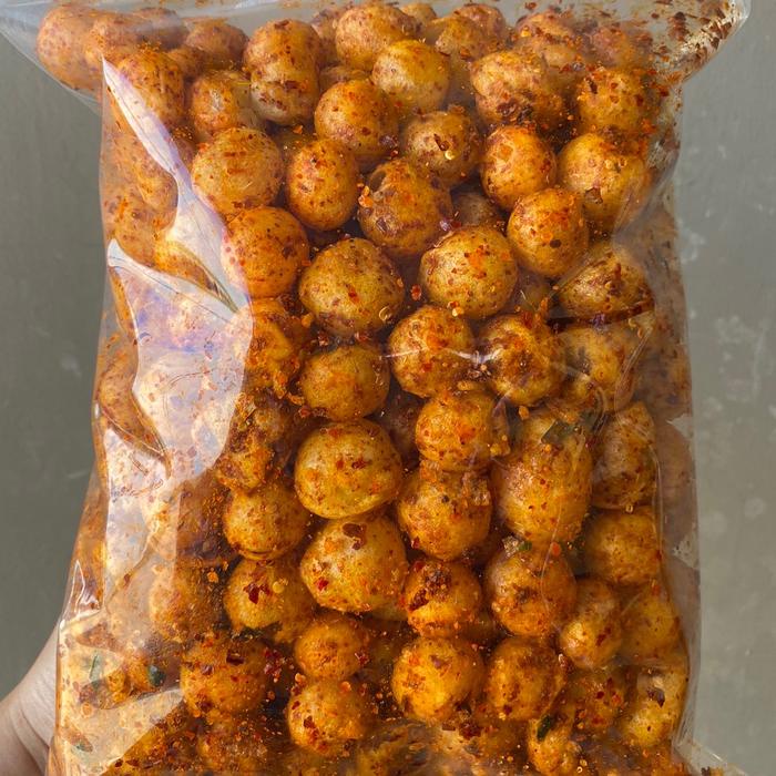 

Cimol kering pedas daun jeruk