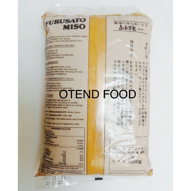 

Furusato Miso / Tauco Jepang 1 Kg