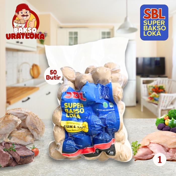 

SBL isi 50 Butir Berat 700gr Bakso Daging Kombinasi Sapi dan Ayam Kelas Medium