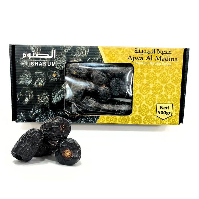 

Kurma Ajwa Organik Premium 500gr Elshanum Castle Farms - Kurma Elshanum Food Snack