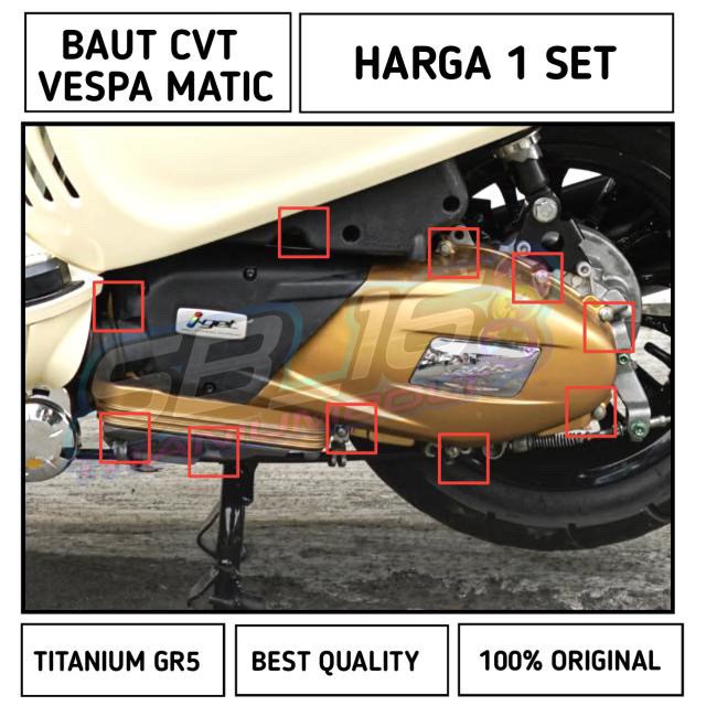 BAUT TITANIUM CVT VESPA MATIC