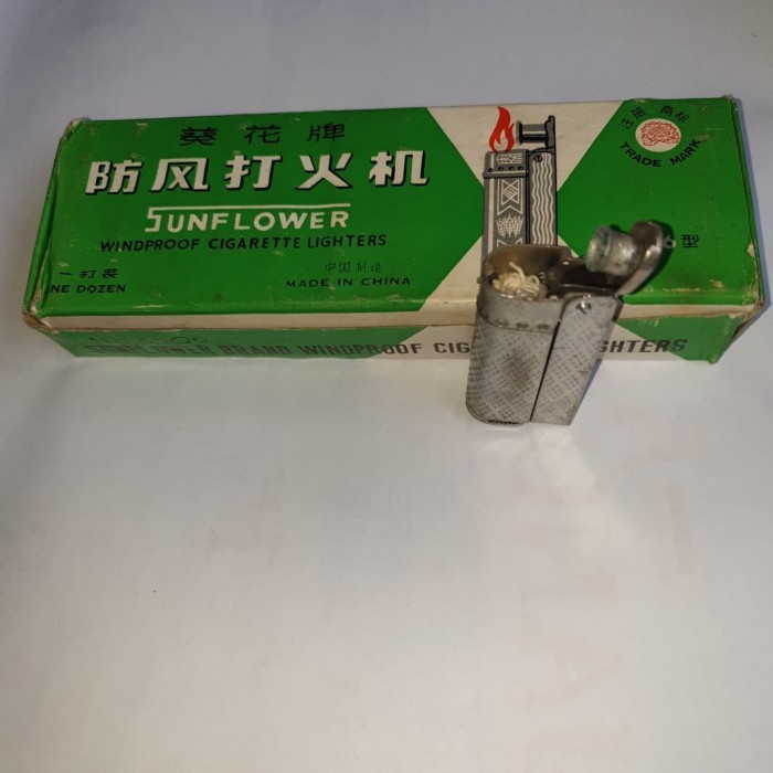 (BestSeller) KOREK API Lighter jadul vintage SUNFLOER 6506