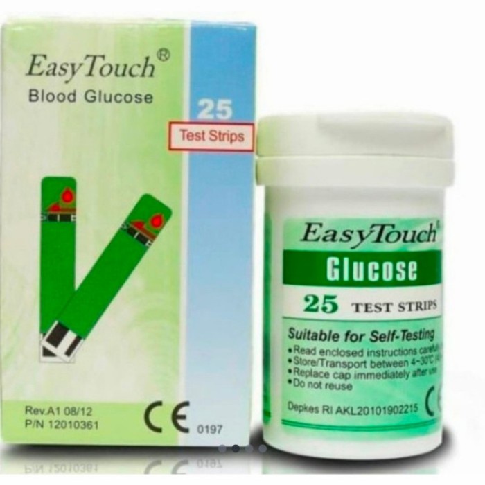 EasyTouch Strip Tes Gula Darah Isi 25 Stik Glukosa