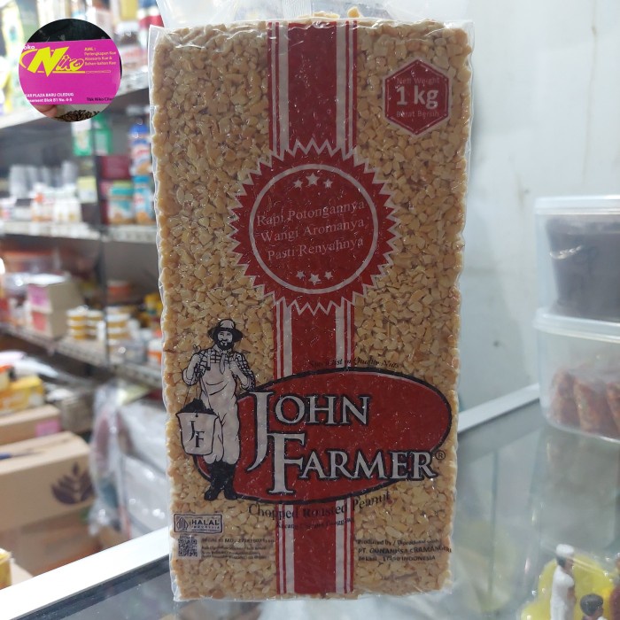 

kacang cincang kacang sangrai john farmer 1kg khusus grab dan gojek