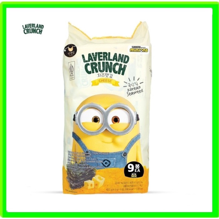 

Laverland crunch seaweed korea / snack seaweed by manjun rasa sea salt