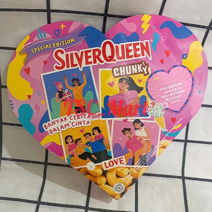 

PROMO VALENTINE!!!! Silverqueen Chunky Bar Love Pack isi 3 pcs x 30g /