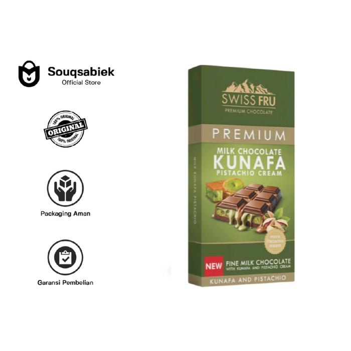 

SWISSFRU PREMIUM KUNAFA PISTACHIO CREAM COKELAT DUBAI