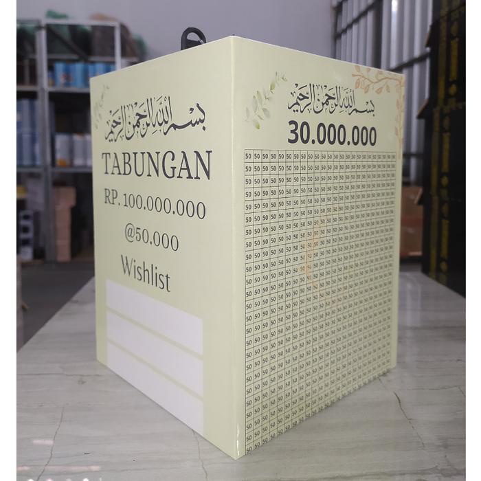 PROMO Celengan Target Jumbo Besar Kunci Termurah Tempat Nabung Uang Celengan Besar Bahan Kayu Unik