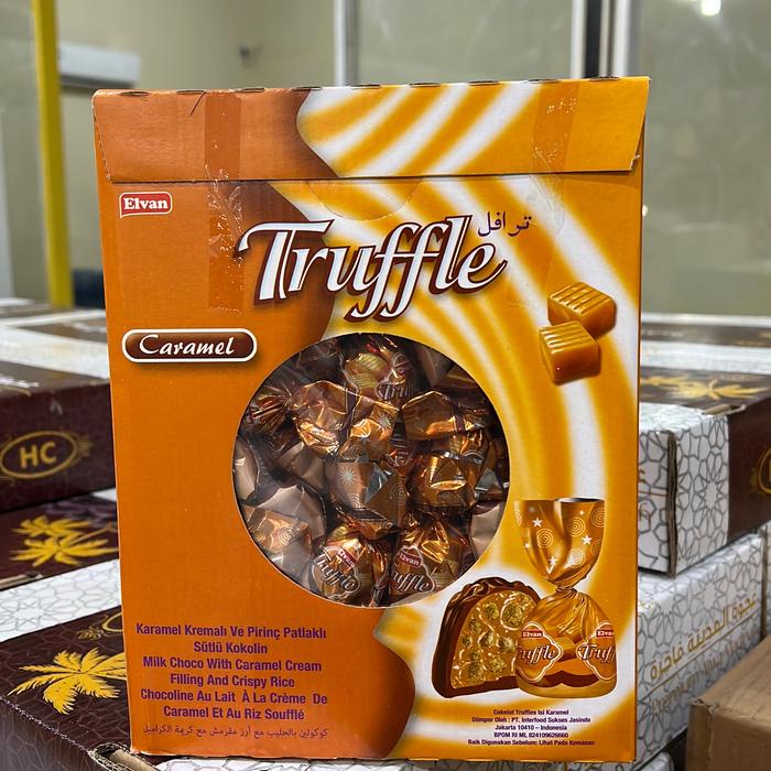 

terbaru !!! coklat truffle elvan kemasan 1,8kg - chocolate food snack cokelat ready