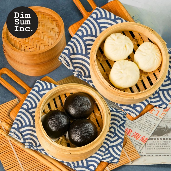 

terbaru !!! paket kombo pao dimsum inc - salted egg pao + chicken curry pao ( bakpao telur asin /
