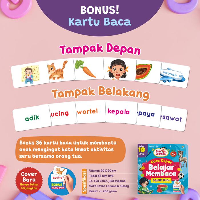 

Promo Buku Cara Cepat Belajar Membaca Sejak Dini - Belajar Membaca Untuk Anak 2 Tahun Berkualitas