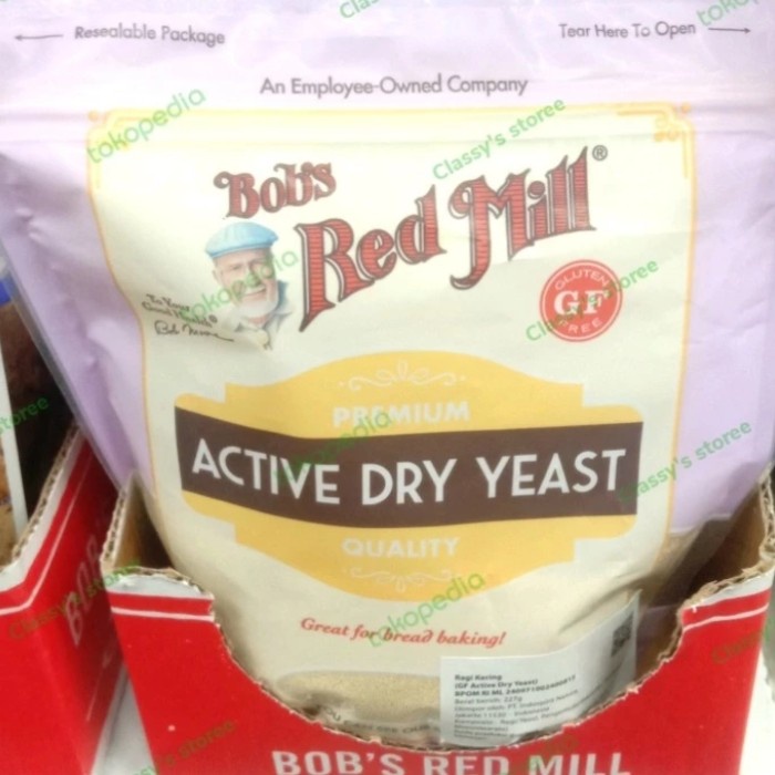 

SALE PROMO BRM BOB RED MILL ACTIVE DRY YEAST FLOUR TEPUNG RAGI GLUTEN FREE 227GR READYY