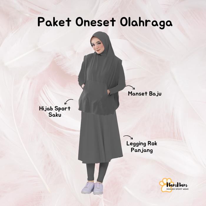 Terbaru Paket Setelan Outfit Olahraga Muslimah Hijab