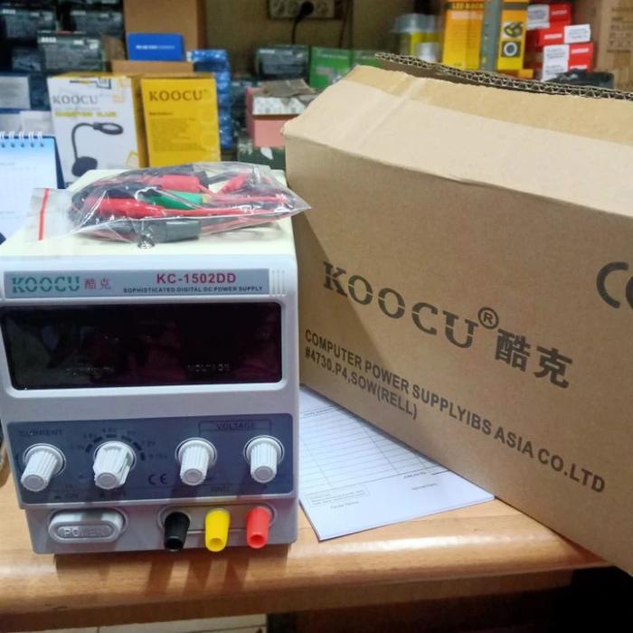 SALE PROMO DC POWER SUPPLY HP KOOCU 1502DD DIGITAL 2AMPER POWER SUPPLY HP POWER SUPLY LAPTOR POWER
