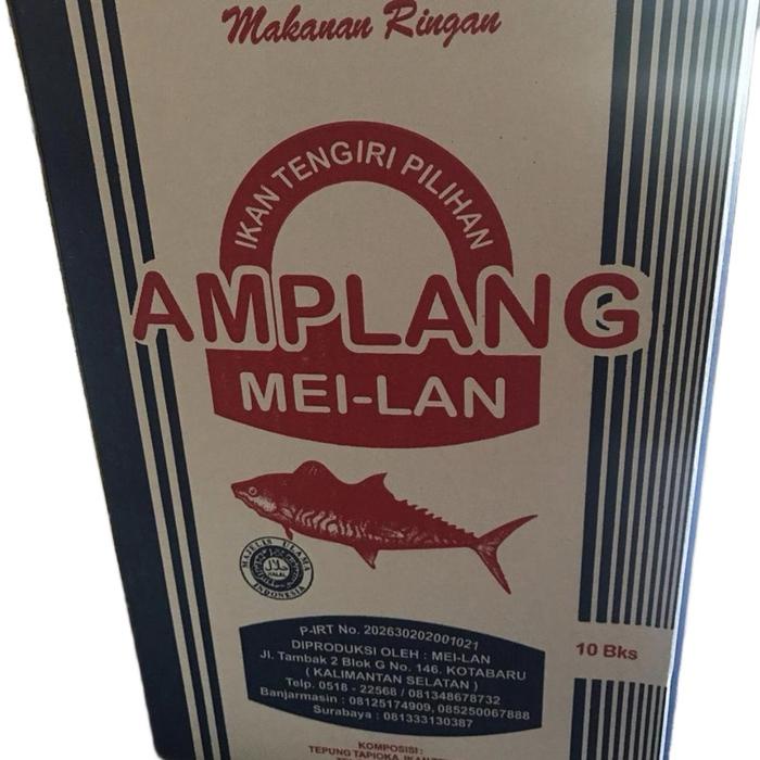 

Amplang meilan 1 dus isi 10 asli ikan tenggiri 1 kotak