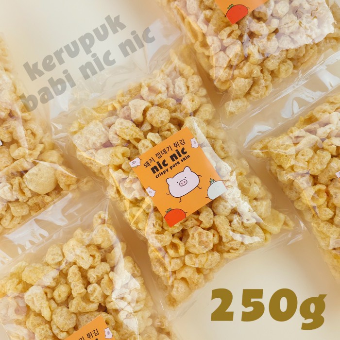 

Kerupuk Kulit Babi Nic Nic 250 Gram Snack Cemilan Kerubi