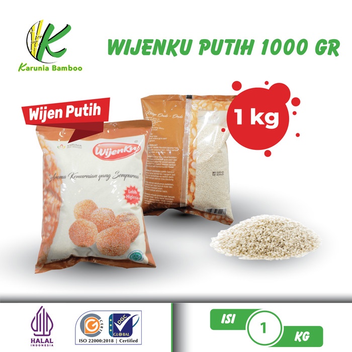 

Wijen putih India WIJENKU/sesame seeds super premium 1000gram