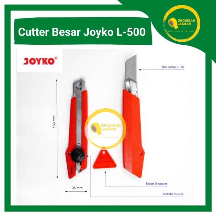 

(BestSeller) Cutter Besar Joyko L500 Pisau Pemotong Kertas Cuter Joyco Kater L-500
