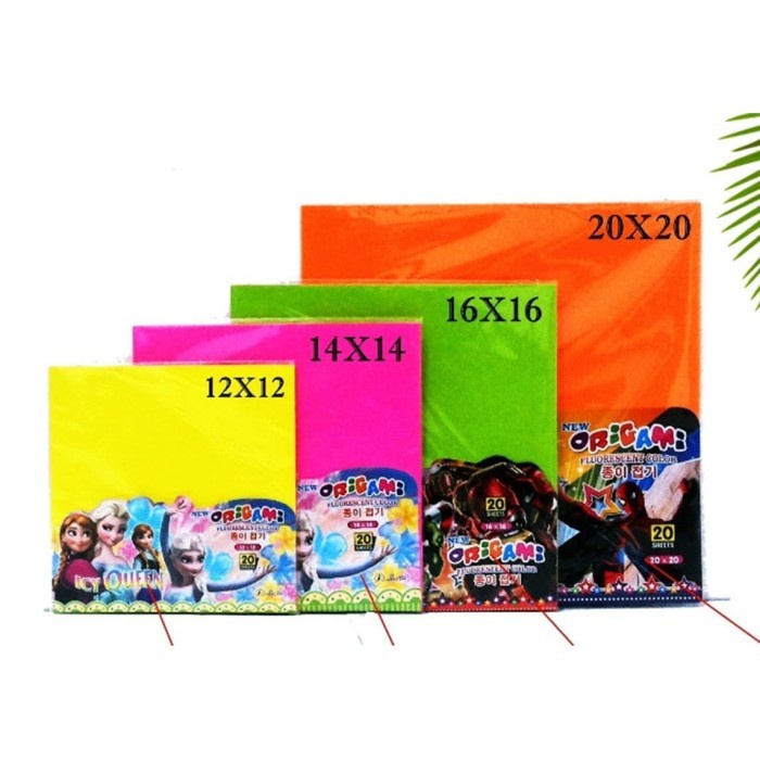 

(BestSeller) Kertas Origami 2 Sisi HVS/ pak=25 lbr
