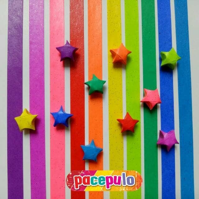 

(BestSeller) K-07 Kertas Origami Bintang Glitter / Glitter Paper Star