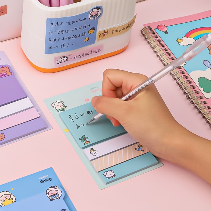 

(BestSeller) Sticky Note / Memo Stick / Notes Kertas Tempel Cute Lucu Bear Sheep