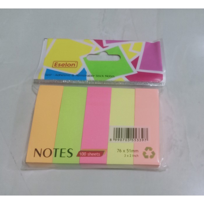 

(BestSeller) Stick Note 76 x 51 Set 5 Warna