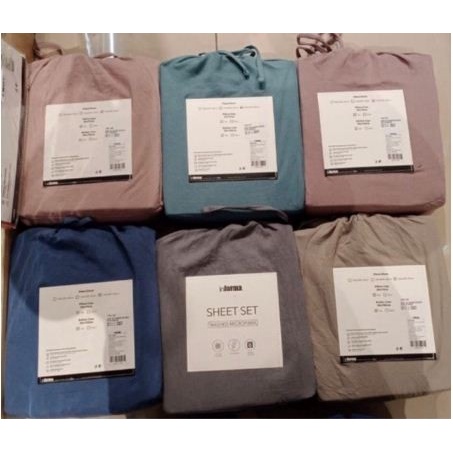 Stok Terbatas Sprei Washed Microfiber Polos Informa