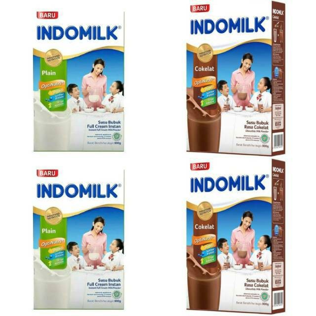 

(BestSeller) INDOMILK Susu Bubuk 800 gr Belgian Cokelat