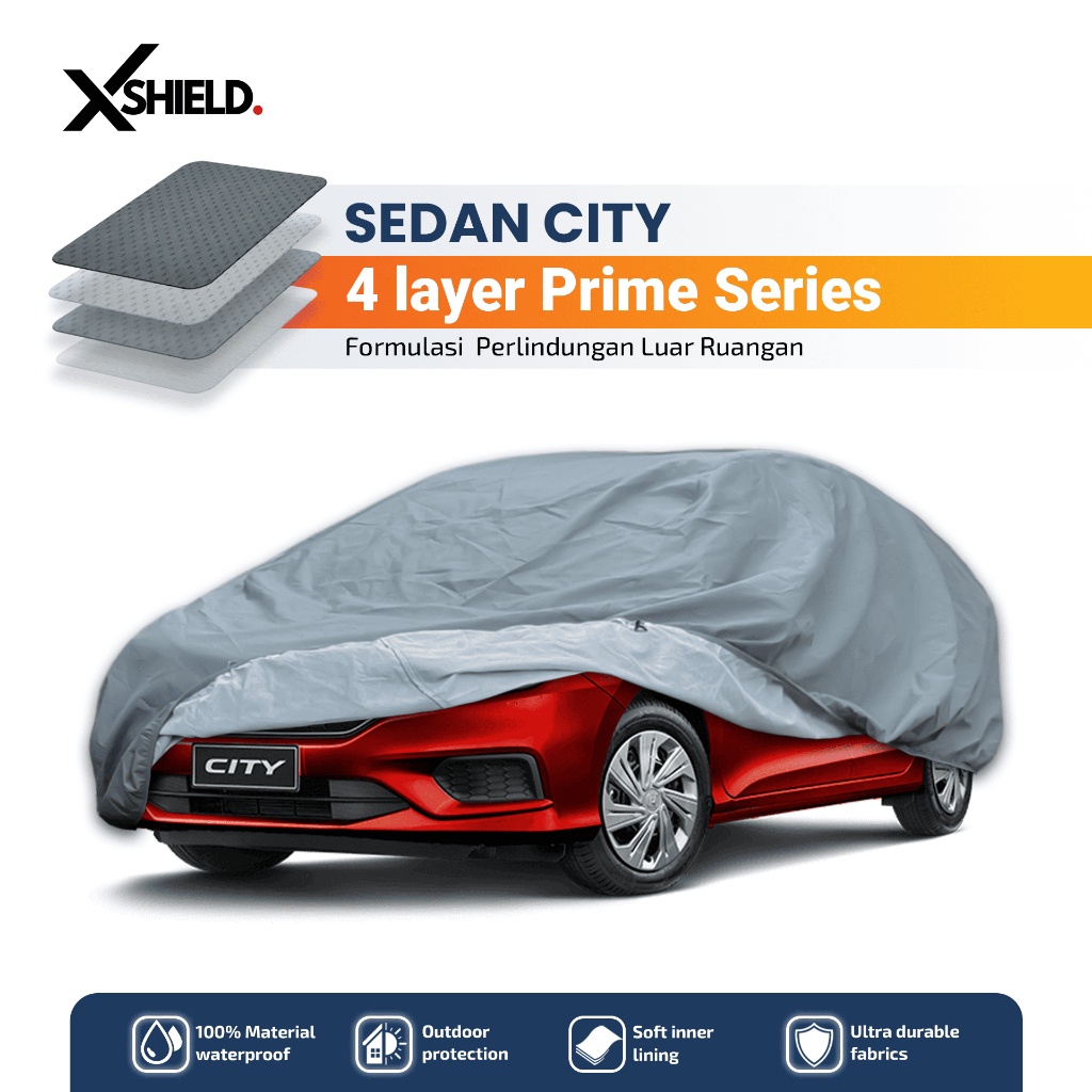 4 Lapis Body Cover Mobil sedan City Outdoor Sarung Mobil City camry accord civic vios altis e36 530