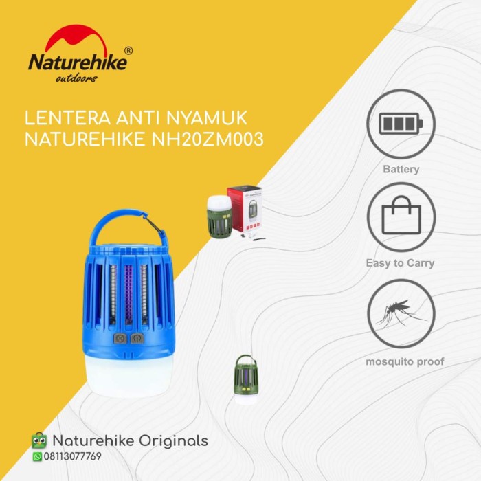 LENTERA ANTI NYAMUK NATUREHIKE NH20ZM003 LAMPU GANTUNG TENDA CAMPING