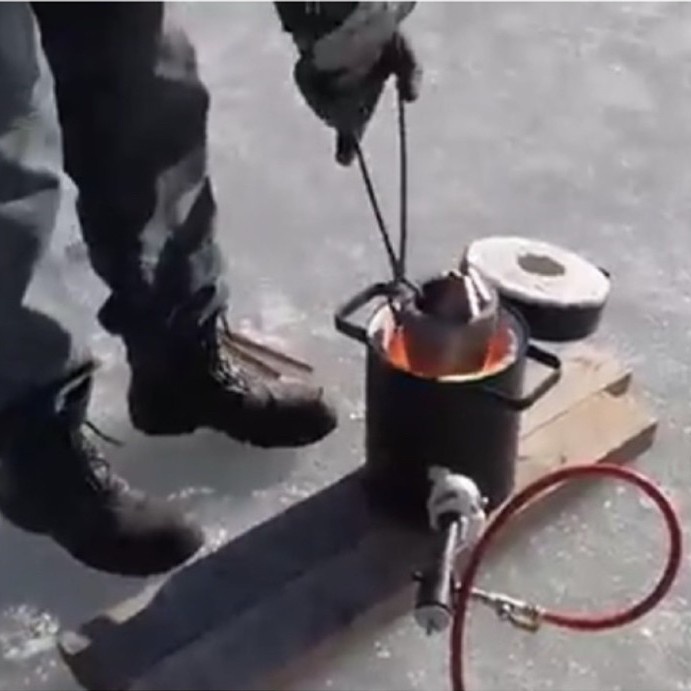 JTTOP" CRUCIBLE GRAFID TUNGKU KOWI UNTUK LEBUR TEMBAGA KUNINGAN 3 KG