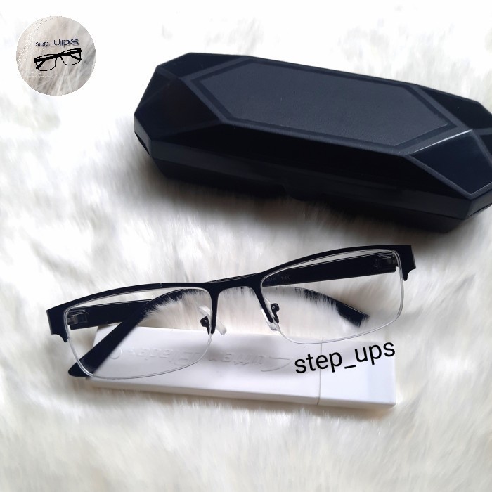 (BestSeller) kacamata baca plus anti radiasi type gantung frame besi pria wanita