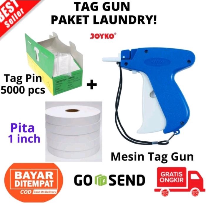 

Produk Viral Tag Gun Laundry Joyko Pita Komplit + Tag Pin & Pita Laundry 0,5 Inch Dan 1 Inch Packing