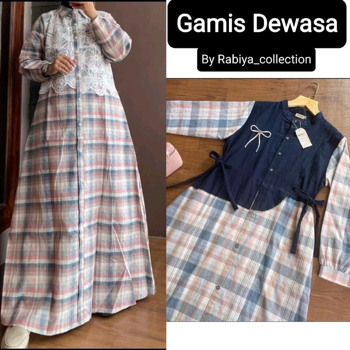 New C1-C25 Gamis Dewasa Dress Wanita/Gamis Katun Triset Mewah By Rabiya_Collection Original