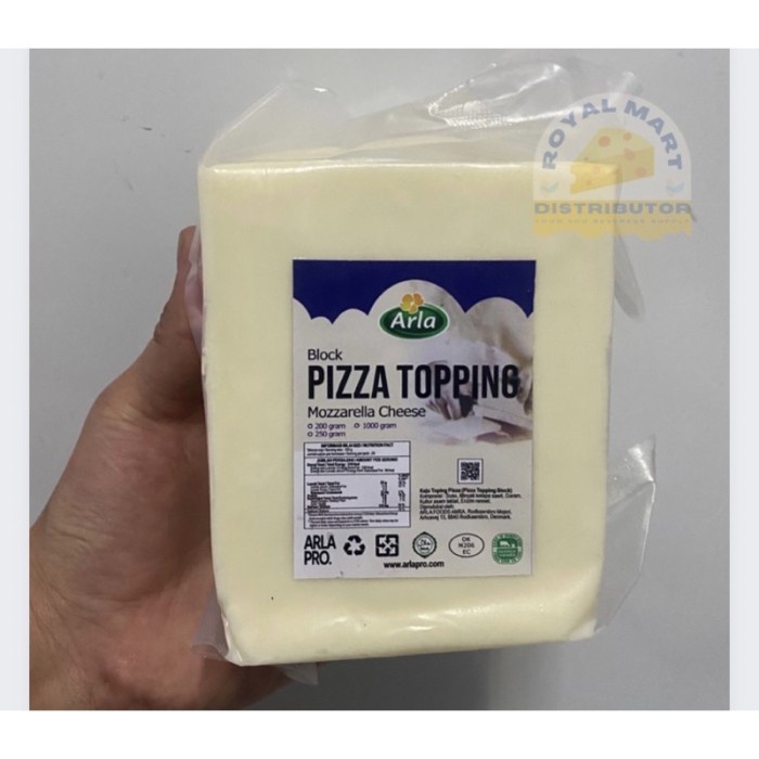 

(BestSeller) Keju mozzarella arla kemasan 1kg original keju mozzarella arla untuk corndog, pizza dan