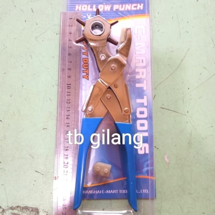 

Jual [READY] Tang pembolong 6in1 lubang gesper tas kulit 2 sampai 4,5 hollow punch