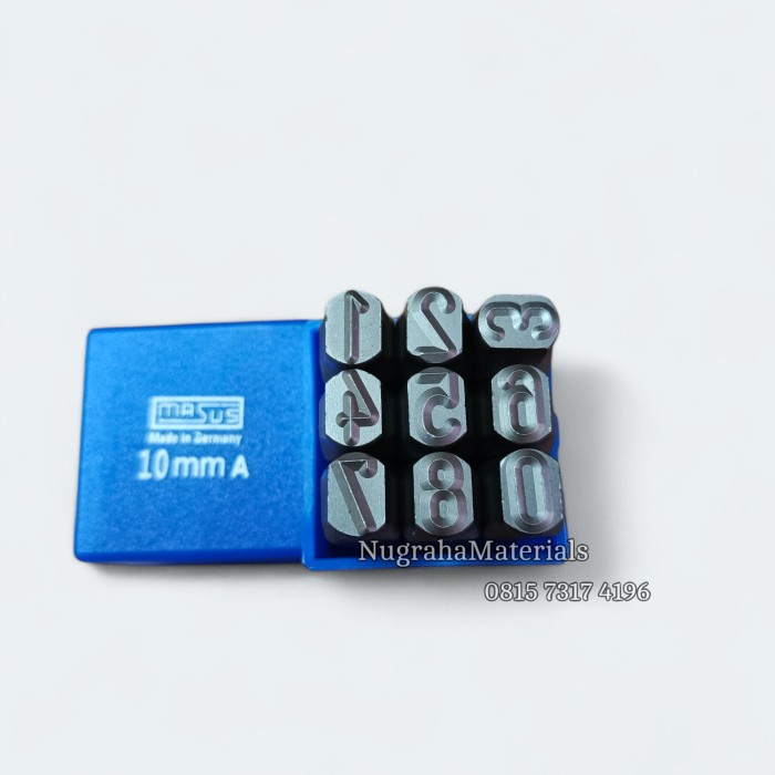 

Jual [READY] Angka Ketok 10 Mm MASUS Stamp Punch Figure 10 Mm Made In GERMANY