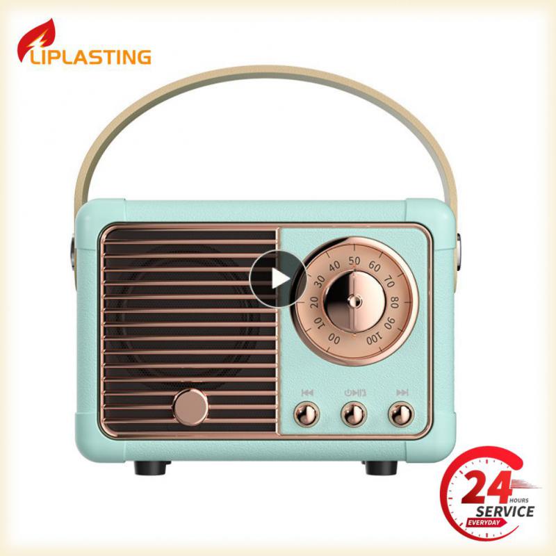 Mini Wireless Retro Speaker Vintage Fm Radio Portable Usb Interface Classical Decoration Speakers