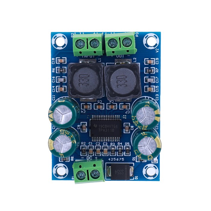 XH-M311 Single Channel Amplifier Board 60W TPA3118 Mono Digital Sound Amplifier Module DC10-24V Clas