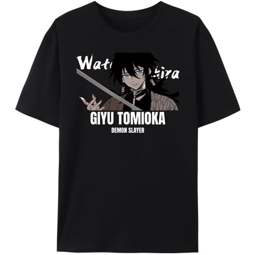Anime Demon Slayer The Night Hashira 100% Katun Lengan Pendek Kaos |jKBy4Rj5|