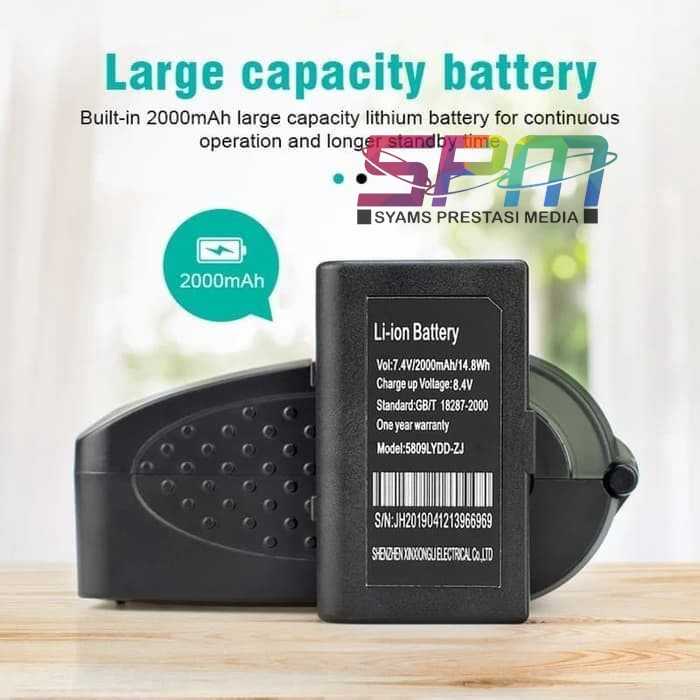 BATERAI ORI PRINTER BLUETOOTH EPPOS / Zjiang / Taffware 5809 EP5809AI
